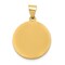 14K Yellow Gold Sacred Heart of Jesus Medal Pendant Jewerly 22.8mm x 16.2mm